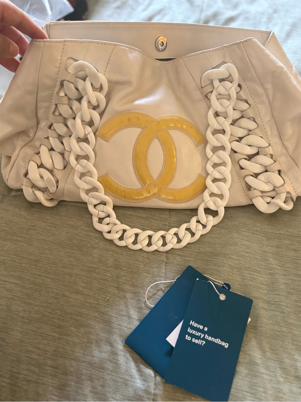 Chanel chain tote bag